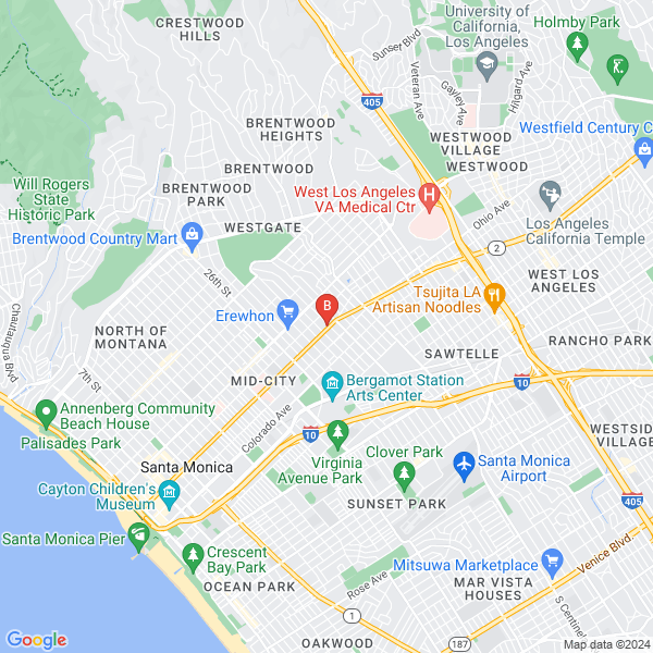 a2z Health Massage Schools location map: 3127 Santa Monica Blvd, Santa Monica, CA